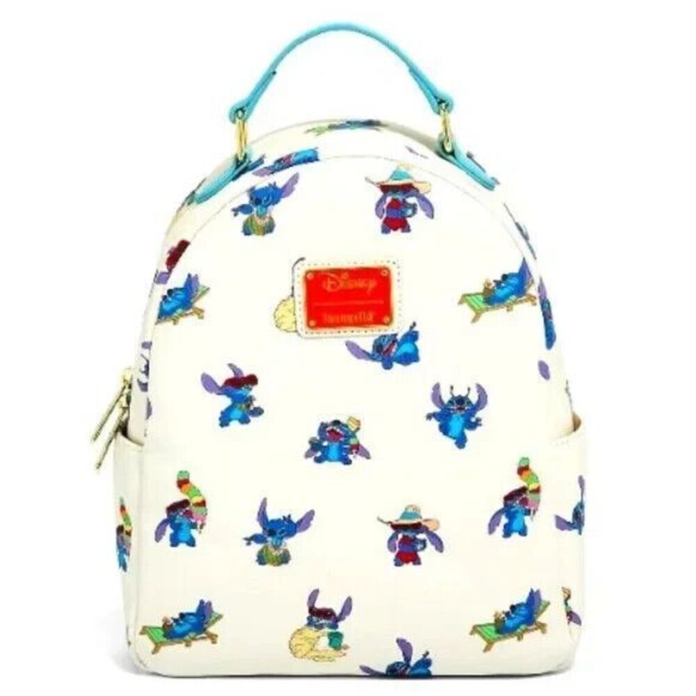 Loungefly Disney Lilo & Stitch‎ Outfits Allover Print Mini Backpack